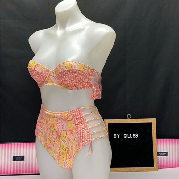 New ❤️ Victoria Secret Swimsuit 2PC 32C/M - Picture 3 of 10